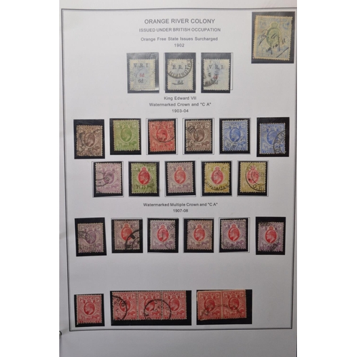 171H - COLLECTION OF STAMPS 8 PAGES TO INCLUDE ORANGE RIVER COLONY Orange tree 1868-1900, duplictes 1868-18... 