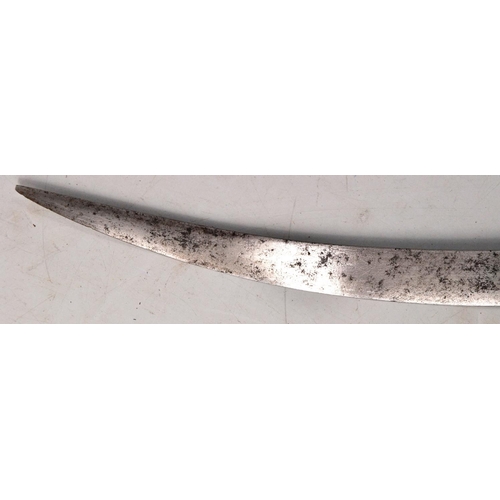 119 - A Turkish/Indian? c19th style dagger blade length 27cm, total length including handle 38cm