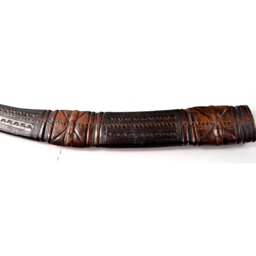 119 - A Turkish/Indian? c19th style dagger blade length 27cm, total length including handle 38cm