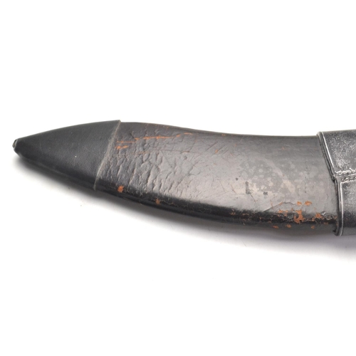 126 - Gurkha Kukri knife with bone handle, blade length 31cm approx