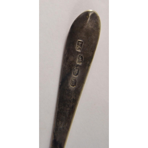 140 - EXTREEMLY OLD IRISH silver spoon. Dublin 1797 by maker JS