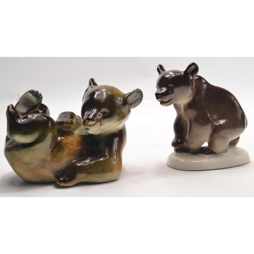 183 - A STUNNING collection of 4 collectable ceramic bears to include one USSR.