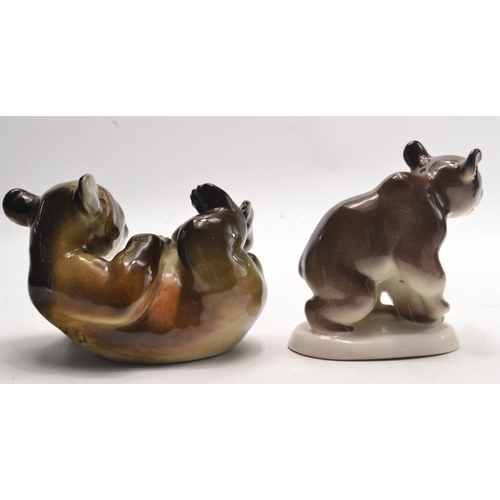 183 - A STUNNING collection of 4 collectable ceramic bears to include one USSR.