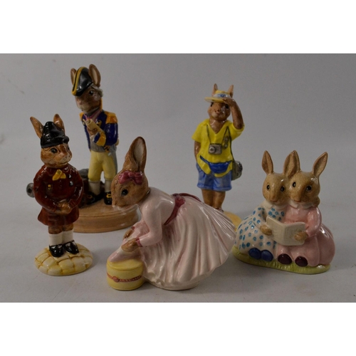 187D - Selection of 5 Royal Doulton Bunnykins. To include 'Captain' The Shipmates Collection DB319, 'Storyt... 