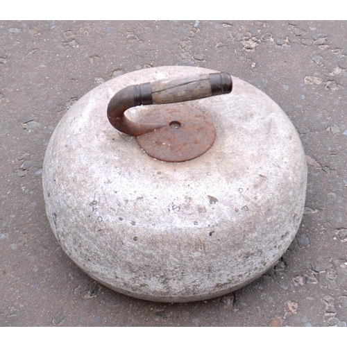 407 - AILSA CRAIG Curling stone with handle intact, a nice example!