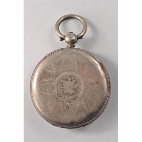 78 - Silver pocket watch LONDON Hallmark,  gross weight 88g, watch face clean, in good condition