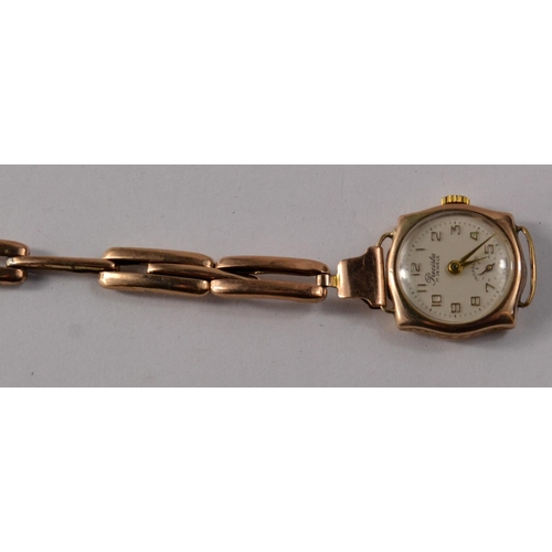 80 - Vintage 9ct FABULOUS ROLEX cased ladies wrist watch casing, with a non Rolex replacement mechanism  ... 