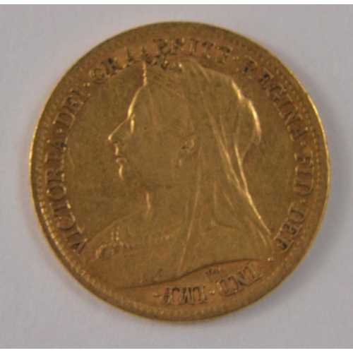 89 - QUEEN VICTORIA HALF GOLD SOVEREIGN 1900