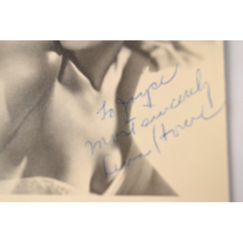 98 - Lena Horne autographed promotional card. (American Singer, Dancer & Actress 70 year career) Personal... 