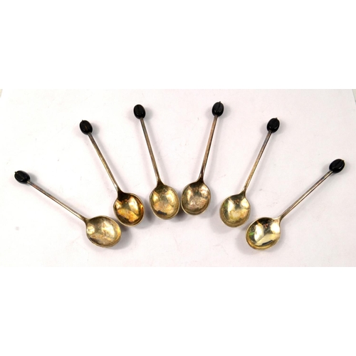 127 - WALKER & HALL Ltd Sheffield vintage canteen to include 6 teaspoons and a set of sugar tongs and a se... 