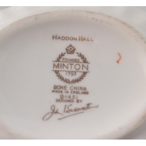 162 - MINTON HADDON HALL six place coffee set, no chips or cracks