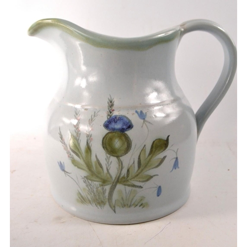 183 - BUCHAN Pottery basin & ewer set and having traditional thistle design(chip on outer rim)