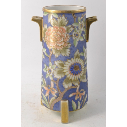 197 - A NORITAKE vase 21cm H, no cracks or chips and a vintage MALING flower display vase, no cracks or ch... 