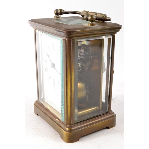 84 - French Brass 4 glass sided carriage clock