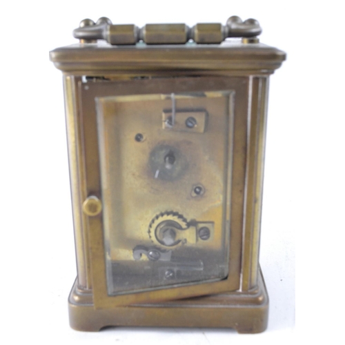 84 - French Brass 4 glass sided carriage clock