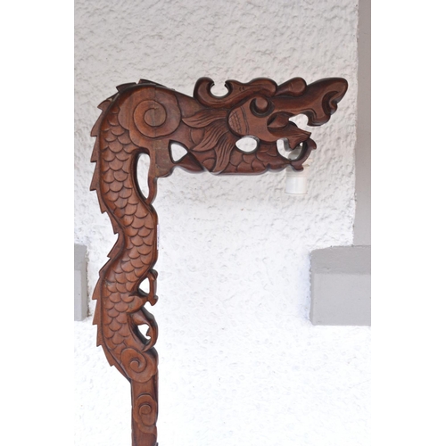 275 - Eastern carved floor lamp stand