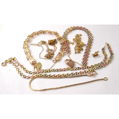 28E - Stamped 375g bracelet 4.75g, stamped 375 gold bracelet 3.48g, stamped 375 gold bracelet 4.29g, stamp... 