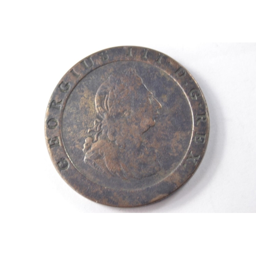 88 - GEORGE III BRITANNIA 1799 showing signs of wear 27.8g approx