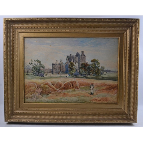 115 - A FRASER, born Linlithgow 1827- died1899 Musselburgh ( SCOTTISH LANDSCAPE ARTIST, CRAIGMILLAR CASTLE... 