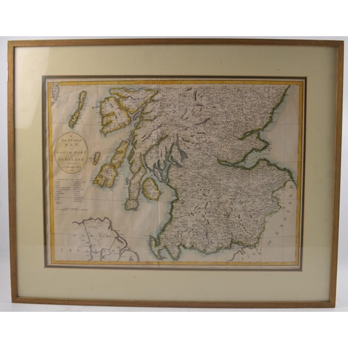 123 - 'A New And Correct Map Of The South Part Of SCOTLAND from the beft Authorities' engraved by John Car... 