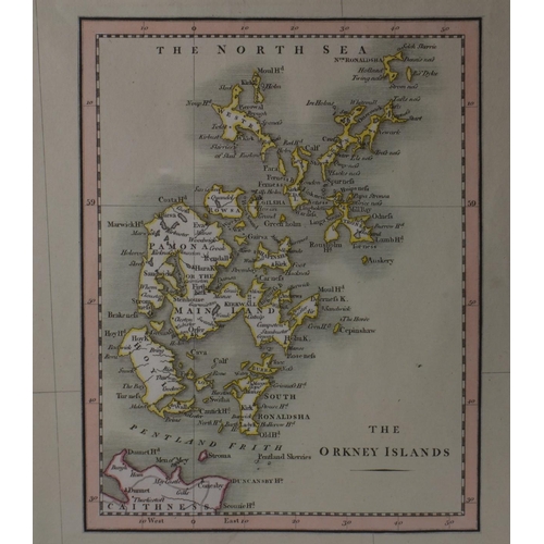 124 - STUNNING and rare to find ! Large framed SCOTLAND map by JOHN GRAY published 1801 with original hand... 