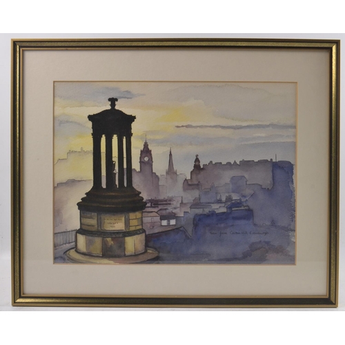 150 - JANET PANTHER Scottish 'John Knox Way' watercolour signed JP '72 37cm length x 27cm Height and also ... 