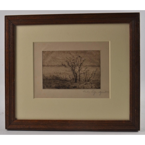 45 - Indistinct artist signature of rural scene Untitled sketch. Condition Report: Prior to bidding, plea... 