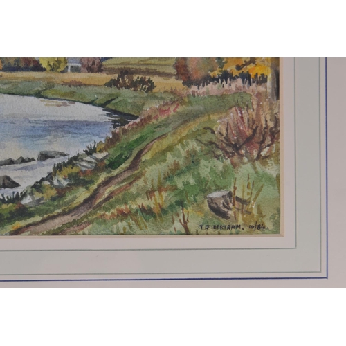 54 - TJ BERTRAM  Scottish 'The Tweed At Boleside Selkirkshire' 1985. Condition Report: Prior to bidding, ... 