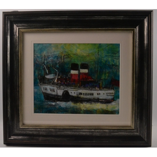 87 - YVONNE HUTCHINSON Scottish The Waverley Mixed Media.