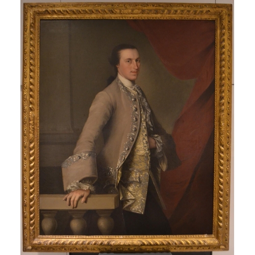 9 - Attributed to either ALLAN RAMSAY(1713-1784) Scottish or his rival 'Thomas Hudson (1701-79) the Engl... 