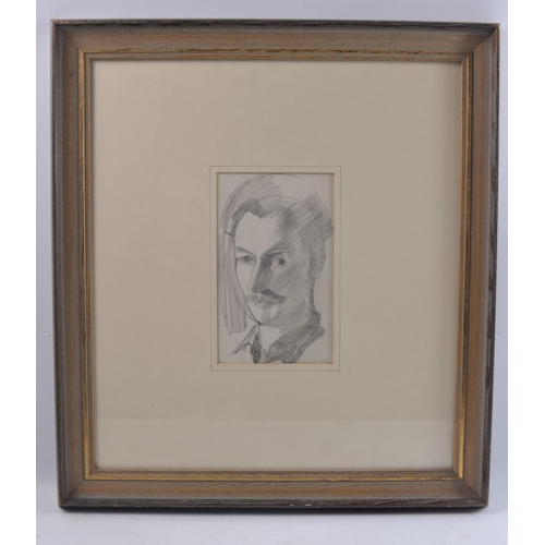 97 - CHARLES JAMES McCALL Scottish (b1907-1989) 'Self Portrait' pencil portrait c1930.