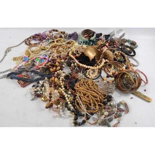 47 - Large collection of costume jewellery, some hand made