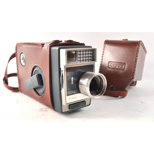 110 - Kodak vintage automatic 8 cine camera in original leather case