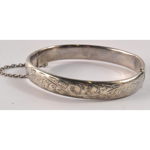 20 - Silver Hallmarked bangle 18.4g