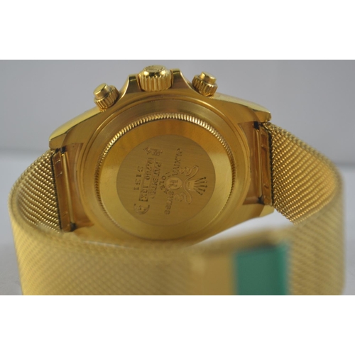 50 - Rolex STYLE  gold coloured wrist watch