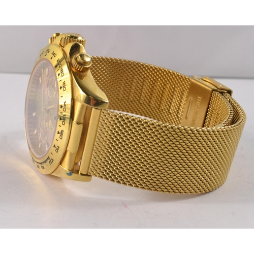 50 - Rolex STYLE  gold coloured wrist watch