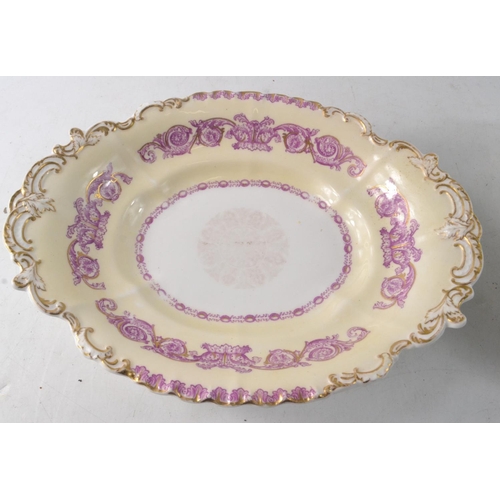 62 - Copeland and Garrett Victorian hand painted plates largest 28cm Length