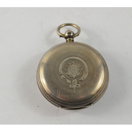 77 - A silver Hallmarked pocket watch By Forrest London 128g gross