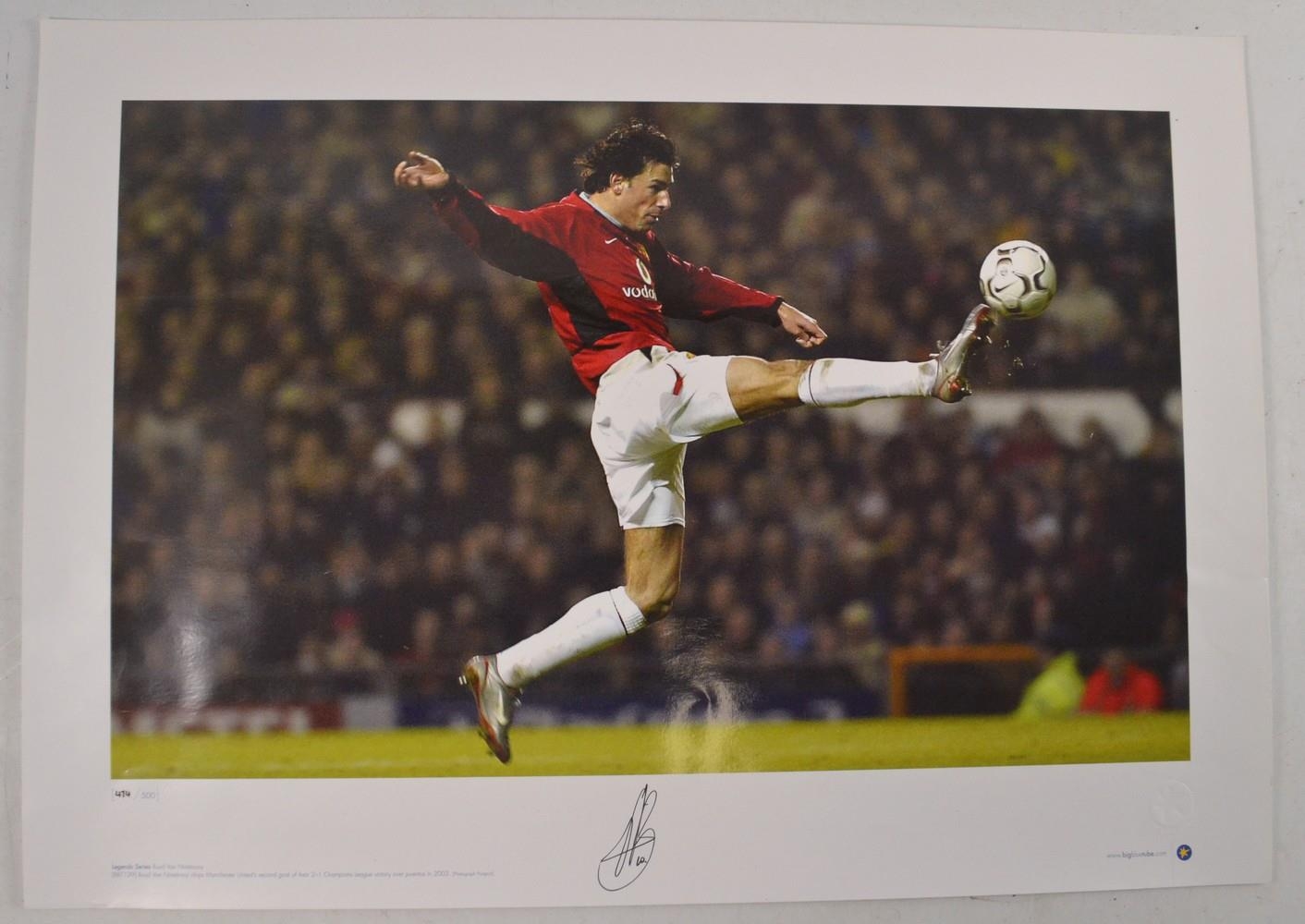 RUUD VAN NISTELROOY signed football photograph Champions