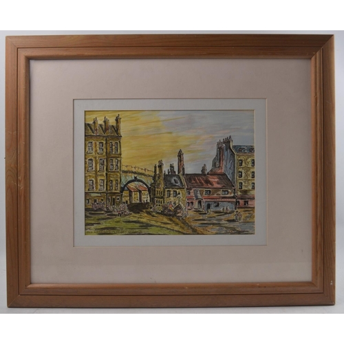 221 - Original watercolour by Edinburgh author Gilbert Thomson Wallace entitled 