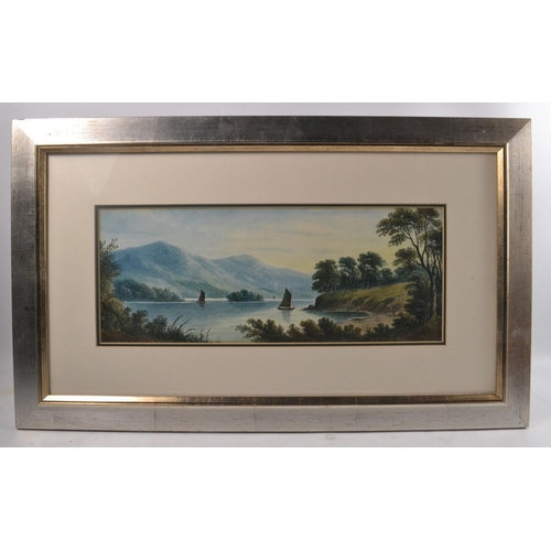 223 - Harrison, Victorian Loch Scene,watercolour - signed