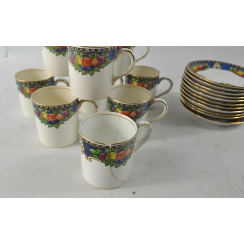 327 - Vintage PALADIN china coffee set made for John Barker and Co Ltd