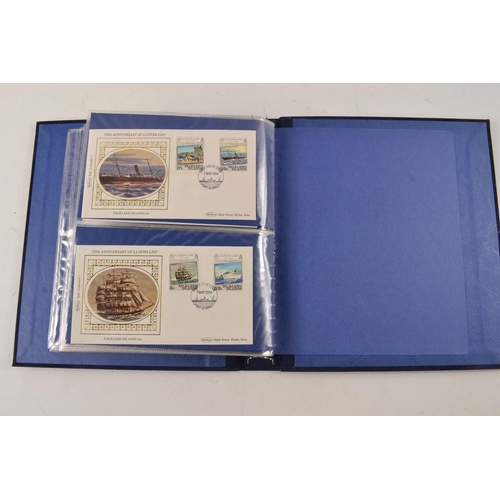 350 - LLoyds shipping register folder 1st day covers folder x 33 approx shipping stamps