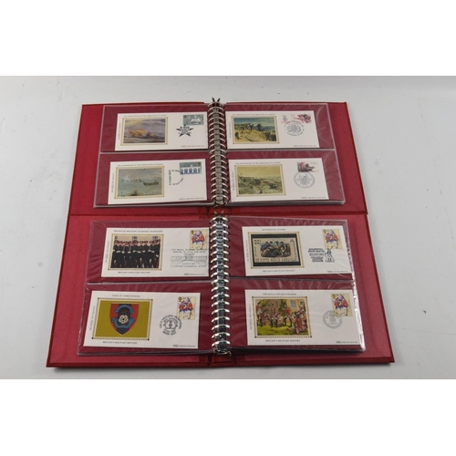 351 - Britain's Military History folder of 1st Day Covers (card within states Ltd Edition Collection of 10... 