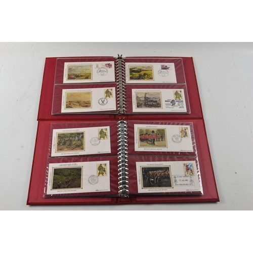 351 - Britain's Military History folder of 1st Day Covers (card within states Ltd Edition Collection of 10... 