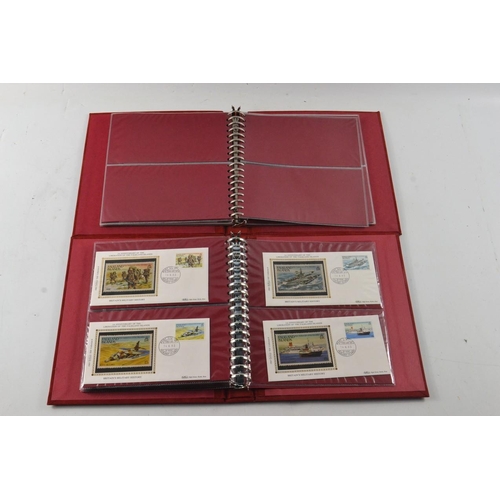 351 - Britain's Military History folder of 1st Day Covers (card within states Ltd Edition Collection of 10... 