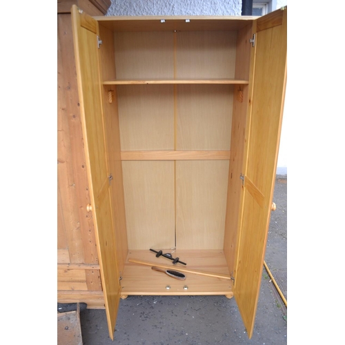 454 - Small pine wardrobe