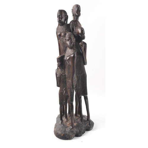 550 - Stunning vintage Hardwood Kenyan tribal family