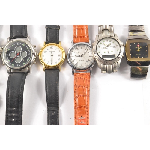 27 - A collection of eight gents wrist watches