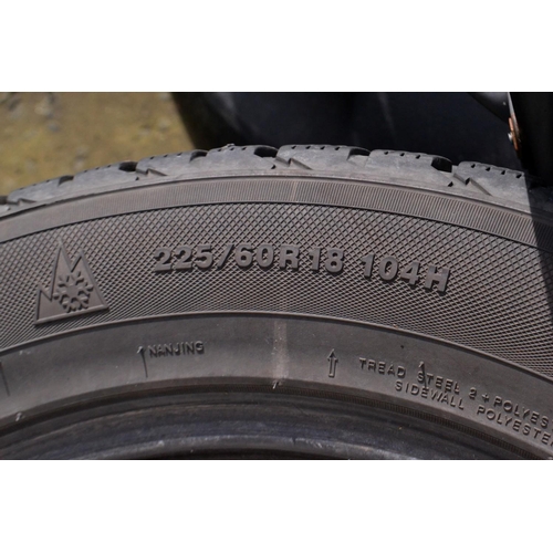 198 - A set of two KUHMO winter tyres ASYMETRIC 225/60 R18